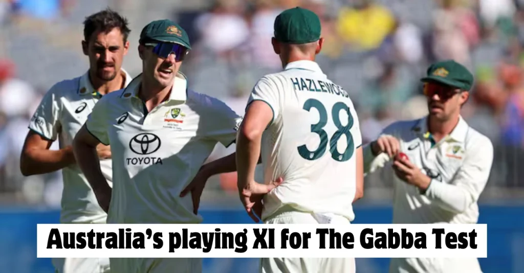 AUS vs IND: Australia announces playing XI for the Gabba Test against India