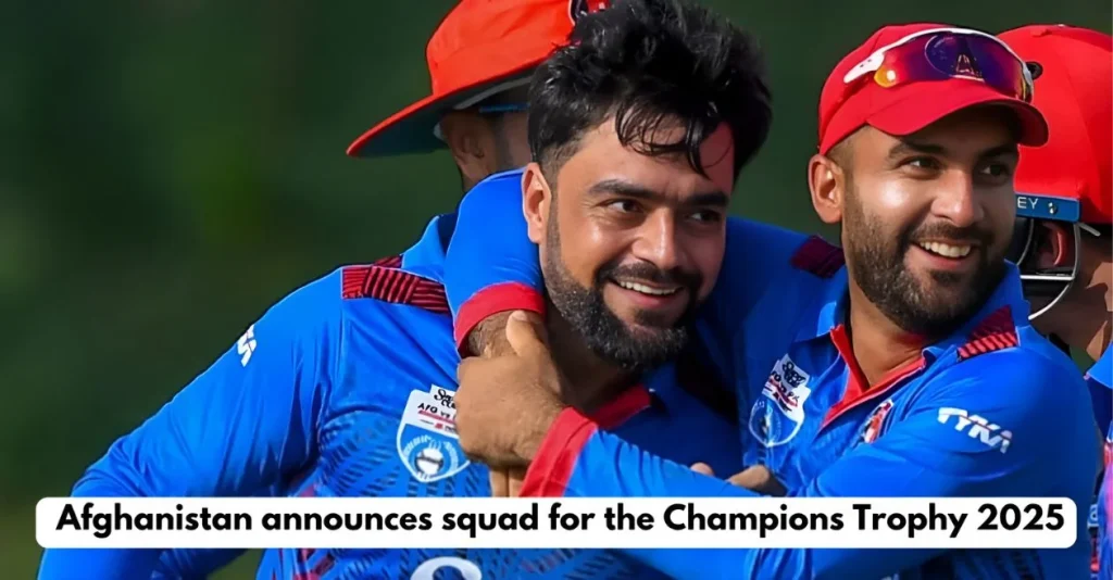 Hashmatullah Shahidi to lead as Afghanistan announces squad for the Champions Trophy 2025