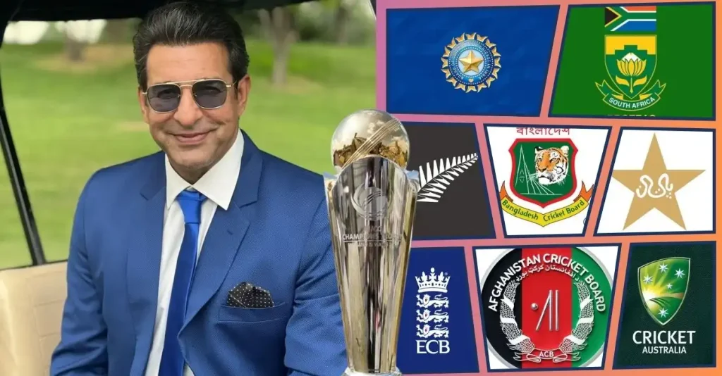 Pakistan’s Wasim Akram predicts the winner of Champions Trophy 2025