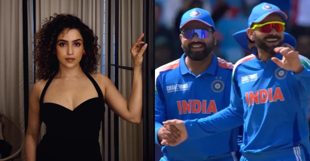 Rohit Sharma or Virat Kohli? Bollywood actress Sanya Malhotra picks her favourite cricketer