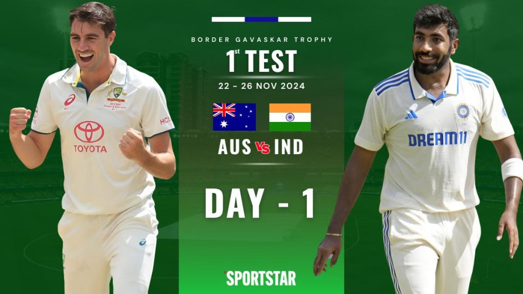 Australia vs India Live Score, Border-Gavaskar Trophy 2024/25 1st Test Day 1: IND takes on AUS in BGT series opener at Perth