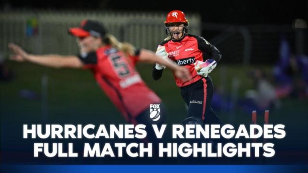 Hurricanes v Renegades: Match Highlights