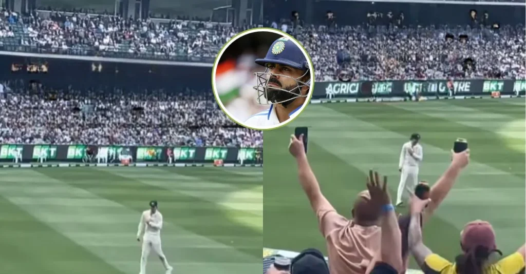 WATCH: Sam Konstas hilariously taunts Indian fans by mimicking Virat Kohli’s shoulder barge during MCG Test