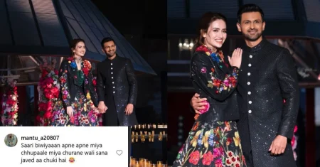 “All wives should hide their husbands”: Fans react as Sana Javed and Shoaib Malik walk the ramp in Qatar