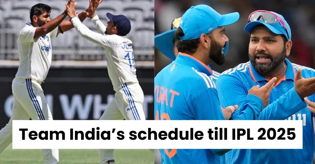 Team India’s full schedule till IPL 2025: England series, Champions Trophy & More