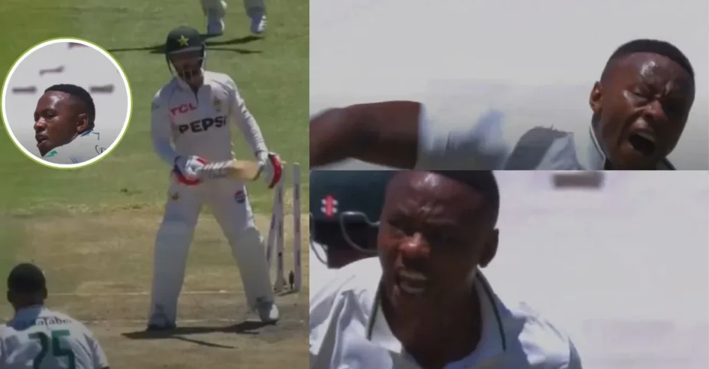 WATCH: Kagiso Rabada gives an aggressive send-off to Kamran Ghulam during SA vs PAK 2nd Test