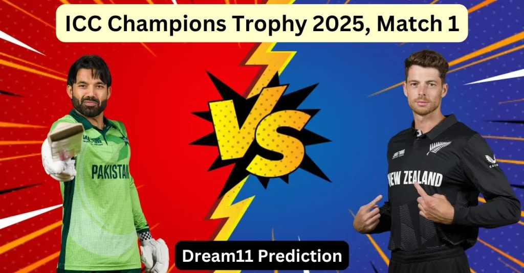 PAK vs NZ, ICC Champions Trophy 2025: Match Prediction, Dream11 Team, Fantasy Cricket Tips & Pitch Report | Pakistan vs New Zealand