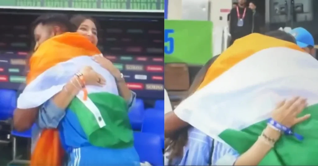 Viral video: Hardik Pandya hugs ‘bhabhi’ Anushka Sharma and Ritika Sajdeh post India’s history Champions Trophy win